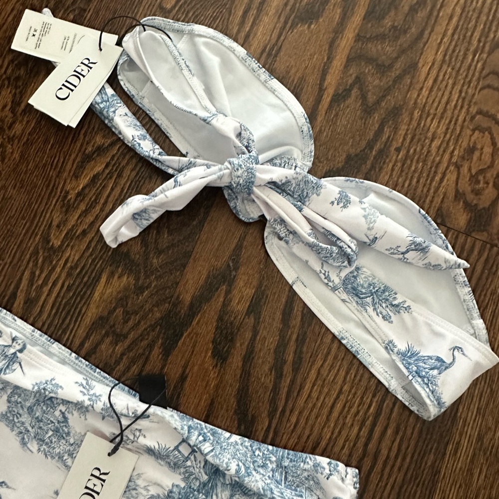 NWT Cider Blue and White bikini - Picture 6 of 11